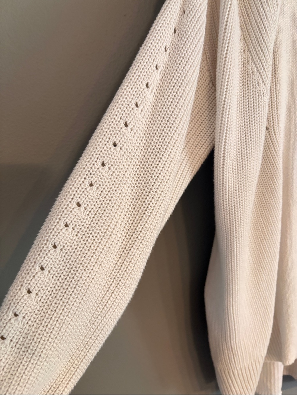 Universal Thread Cream Open-Front Knit Cardigan - Picture 2 of 5